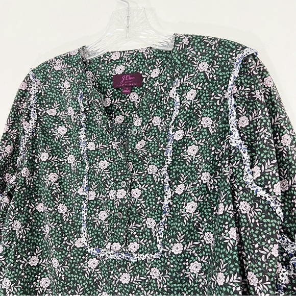 J. Crew Ruffle Sleeve Blouse in Mixed Franklyn Floral Liberty Fabric - Picture 4 of 9